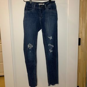 dark denim levi jeans
